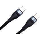 Дата кабель USB-C to USB-C 0.25m black Dengos (NTK-TC-TC-SHRT-BLACK)