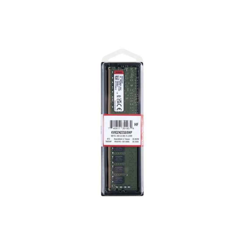 Модуль памяти для компьютера DDR4 8GB 3200 MHz Kingston (KVR32N22S8/8WP)