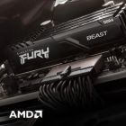 Модуль пам\'яті для комп\'ютера DDR4 16GB (2x8GB) 3200 MHz Black Kingston Fury (ex.HyperX) (KF432C16BBK2/16WP)