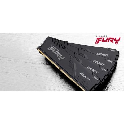 Модуль пам\'яті для комп\'ютера DDR4 16GB (2x8GB) 3200 MHz Black Kingston Fury (ex.HyperX) (KF432C16BBK2/16WP)