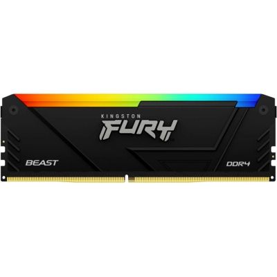 Модуль пам\'яті для комп\'ютера DDR4 32GB (2x16GB) 3200 MHz Beast RGB Black Kingston Fury (ex.HyperX) (KF432C16BB12AK2/32WP)