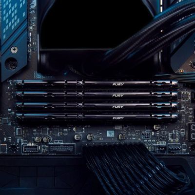 Модуль памяти для компьютера DDR5 64GB (2x32GB) 5200 MHz Beast Black Kingston Fury (ex.HyperX) (KF552C40BB2K2-64)