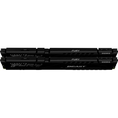 Модуль памяти для компьютера DDR5 64GB (2x32GB) 5200 MHz Beast Black Kingston Fury (ex.HyperX) (KF552C40BB2K2-64)