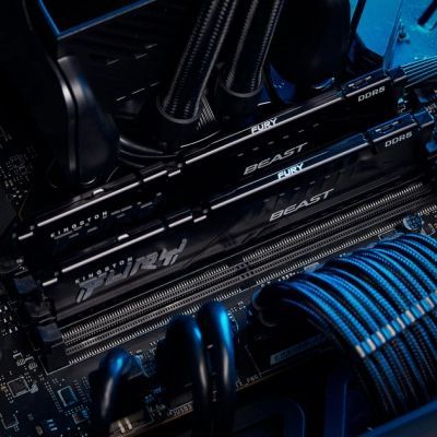 Модуль памяти для компьютера DDR5 64GB (2x32GB) 5200 MHz Beast Black Kingston Fury (ex.HyperX) (KF552C40BB2K2-64)