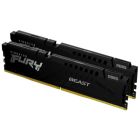 Модуль пам\'яті для комп\'ютера DDR5 64GB (2x32GB) 5200 MHz Beast Black Kingston Fury (ex.HyperX) (KF552C40BB2K2-64)