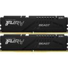 Модуль пам\'яті для комп\'ютера DDR5 64GB (2x32GB) 5600 MHz Fury Beast Black Kingston Fury (ex.HyperX) (KF556C36BBE2K2-64)