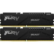Модуль пам\'яті для комп\'ютера DDR5 64GB (2x32GB) 5600 MHz Fury Beast Black Kingston Fury (ex.HyperX) (KF556C36BBE2K2-64)