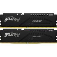 Модуль пам\'яті для комп\'ютера DDR5 64GB (2x32GB) 5600 MHz Fury Beast Black Kingston Fury (ex.HyperX) (KF556C36BBE2K2-64)