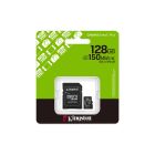 Карта памяти Kingston 128GB (з SD адаптером) Class 10 UHS-I U1 V10 A1 (SDCS3/128GB)