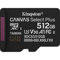 Карта памяти Kingston 512GB microSDXC class 10 UHS-I U3 V30 A1 Canvas Select Plus (SDCS3/512GBSP)