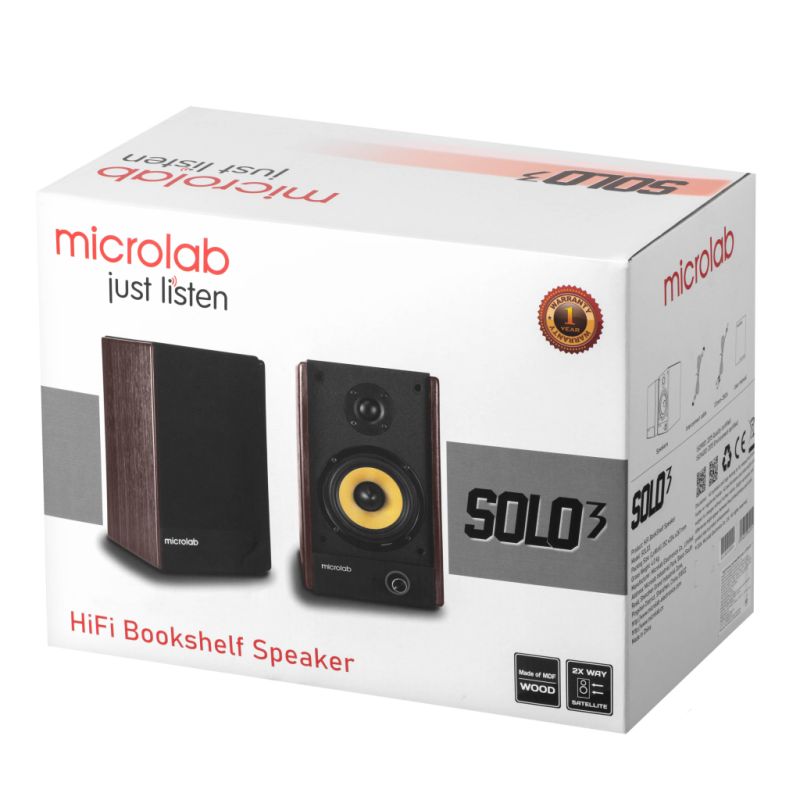 Акустична система Microlab SOLO 3 40W Brown (SOLO-3BR)