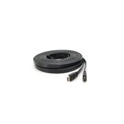 Кабель мультимедійний HDMI M to HDMI M 15.0m V1.4 black Merlion (YT-HDMI(M)/(M)SLIM-15m/06971)