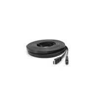 Кабель мультимедийный HDMI M to HDMI M 15.0m V1.4 black Merlion (YT-HDMI(M)/(M)SLIM-15m/06971)