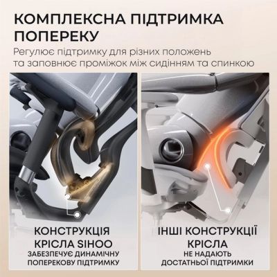Офісне крісло Sihoo DORO C300L Mesh Black (DORO-C300L-A3-101)