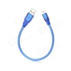 Дата кабель USB 2.0 AM to Mini 5P 0.3m blue Ritar (YT-C/AM-0.3MnBl/10336)