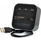 Концентратор Voltronic USB 2.0 to 3xUSB 2.0 + SD/MMC/TF/M2 black (CUB3-B)
