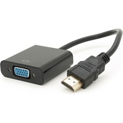 Переходник HDMI M to VGA F 0.1m 4K/2K black Voltronic (YT-C-HDMI(M)/VGA(F)-B)