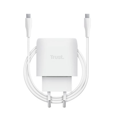 Зарядний пристрій Trust USB-C 45W GaN PD/PPS white (25522_TRUST)