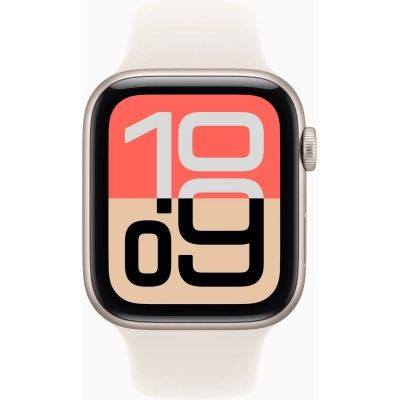 Смарт-часы Apple Watch SE 3 GPS 44mm Starlight Aluminium Case with Starlight Sport Band - S/M (MEHG4RK/A)