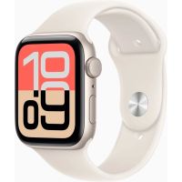 Смарт-часы Apple Watch SE 3 GPS 44mm Starlight Aluminium Case with Starlight Sport Band - S/M (MEHG4RK/A)