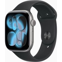 Смарт-часы Apple Watch Series 11 GPS 46mm Space Grey Aluminium Case with Black Sport Band - M/L (MEV44RK/A)