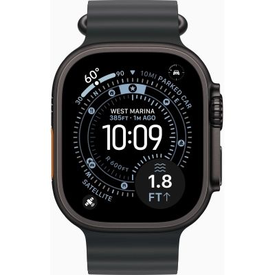 Смарт-часы Apple Watch Ultra 3 GPS + Cellular 49mm Black Titanium Case with Black Ocean Band (MF0J4QP/A)