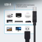 Кабель для принтера USB 2.0 AM/BM 3.0m black ColorWay (CW-CBUB073-BK)