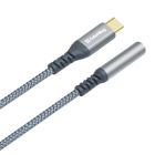 Перехідник USB-C to 3.5mm F 0.14m gray ColorWay (CW-AD-CJ)