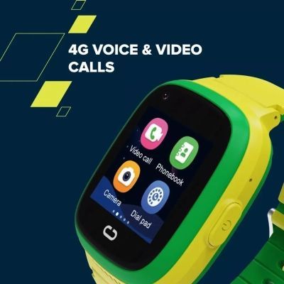 Смарт-часы Canyon Sunny KW-48 Video 4G GPS Games Music Yellow/Green (CNE-KW48YG)