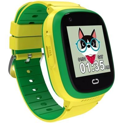 Смарт-часы Canyon Sunny KW-48 Video 4G GPS Games Music Yellow/Green (CNE-KW48YG)