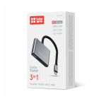 Концентратор ColorWay USB-C 3-in-1 USB 3.0 + HDMI 4K + USB-C PD100W (CW-HUB08)