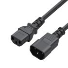 Кабель живлення C13 to C14 1.8m 0.75mm2 black ColorWay (CW-CBP087-BK)