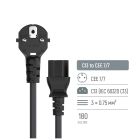 Кабель питания C13 1.8m black ColorWay (CW-CBP082-BK)