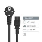 Кабель живлення C5 1.0m black ColorWay (CW-CBP084-BK)
