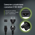 Кабель живлення C5 1.0m black ColorWay (CW-CBP084-BK)