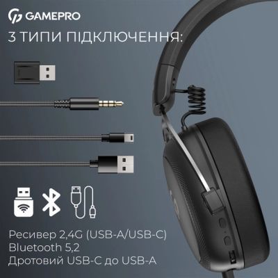 Наушники GamePro Asgard Skald 4-Mode Black (HSW160B)