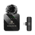 Мікрофон Puluz для iPhone/iPad 8-контактний приймач Black (PU645B)