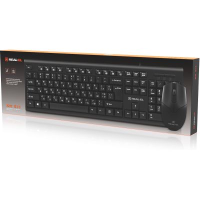 Комплект REAL-EL Kit 511 USB Black (EL123100052)