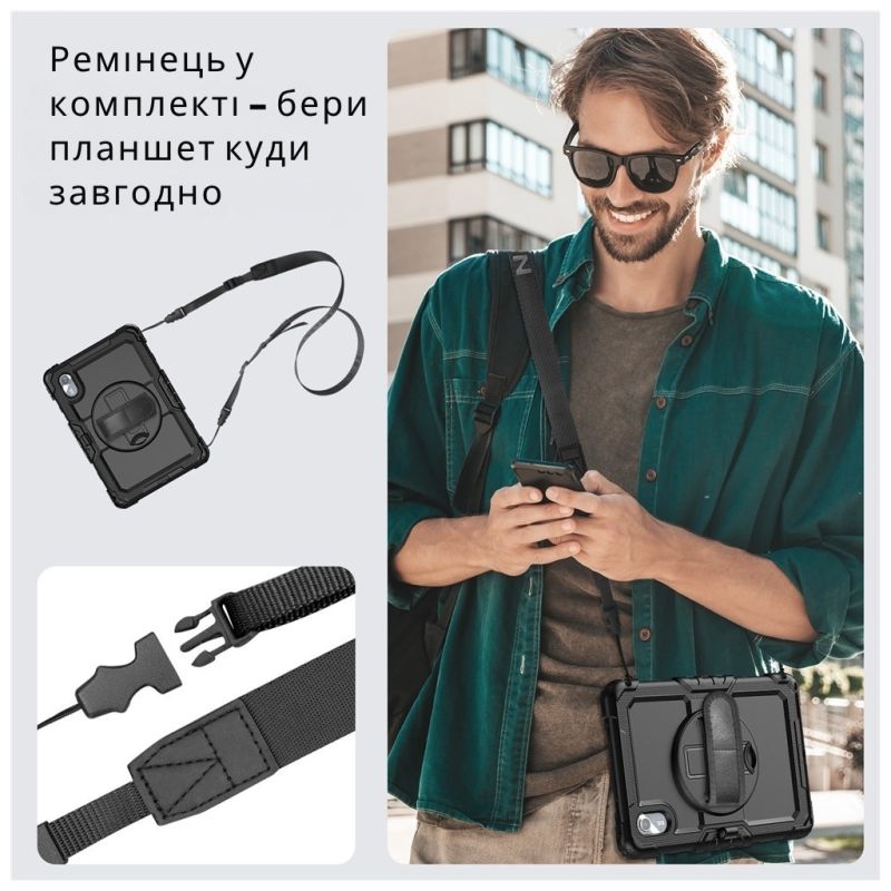 Чехол для планшета BeCover FortTab Lenovo Idea Tab/K11 (2nd Gen) TB336/Xiaoxin Pad (2025) 11" Black (714080)