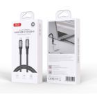 Дата кабель USB-C to USB-C 1.0m 240W black XO (NBQ264A_С_Black)