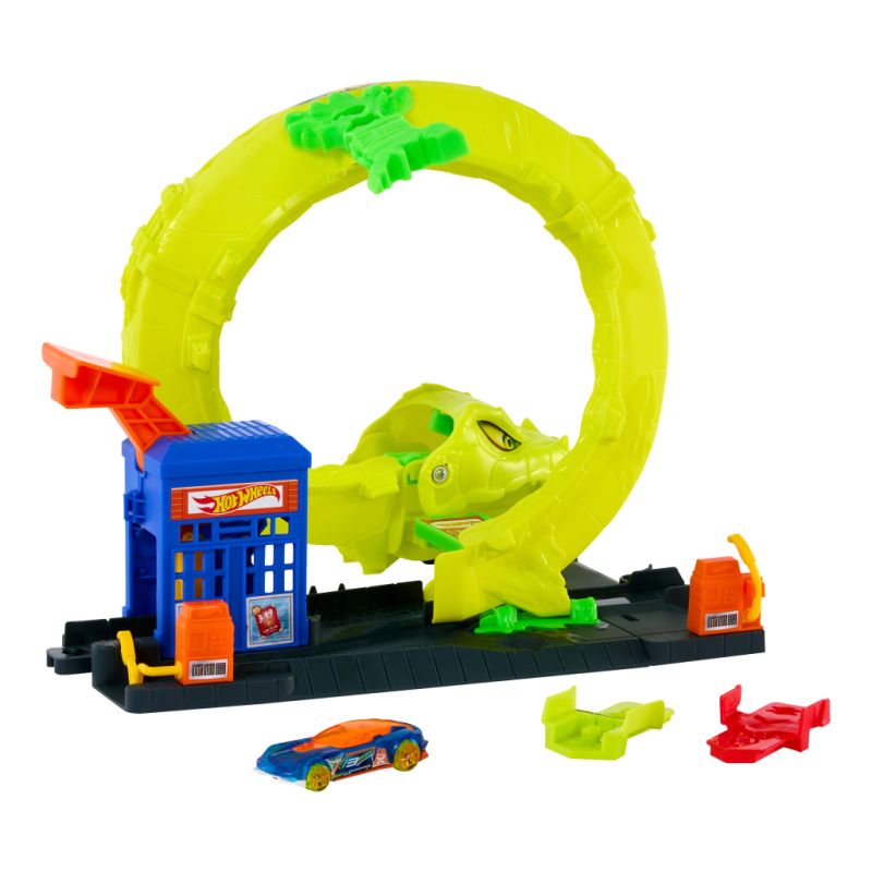 Автотрек Hot Wheels City Спиральная атака Змеи (JBM63)
