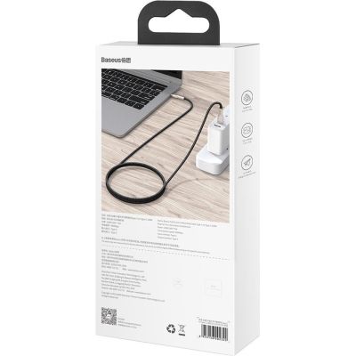 Дата кабель USB-C to USB-C 1.0m 100W metal black Baseus (CATJK-C01)