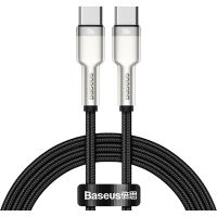 Дата кабель USB-C to USB-C 1.0m 100W metal black Baseus (CATJK-C01)