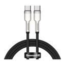 Дата кабель USB-C to USB-C 1.0m 100W metal black Baseus (CATJK-C01)