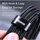 Дата кабель USB-C to USB-C 2.0m PD2.0 100W (20V/5A) red+black Baseus (CATKLF-AL91)