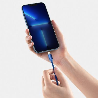 Дата кабель USB-C to Lightning 1.2m 20W blue Baseus (CAJY000203)