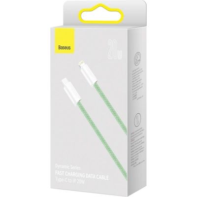 Дата кабель USB-C to Lightning 2.0m 20W green Baseus (CALD000106)