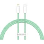 Дата кабель USB-C to Lightning 2.0m 20W green Baseus (CALD000106)