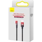 Дата кабель USB-C to Lightning 1.0m 20W 90° corner black/red Baseus (CAVP000220)