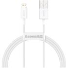 Дата кабель USB 2.0 AM to Lightning 1.0m 2.4A white Baseus (CALYS-A02)